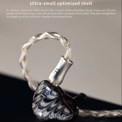 INTUAURA Balance HIFI Wired In - ear Earphone Ultra - Wideband Dynamic Driver with Silver - Plated 0.78 mm Dual - Pin Detachable Cable - The HiFi Cat