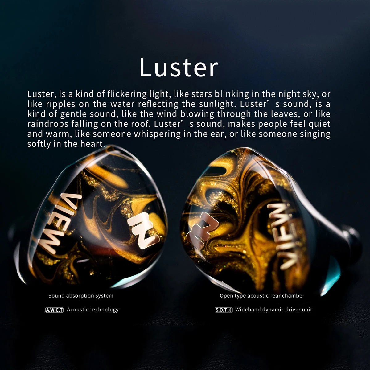 INTUAURA Luster Wideband Dynamic Driver IEMs Wired Earbuds/Earphones - The HiFi Cat