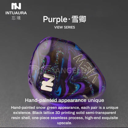 INTUAURA Purple Dynamic Driver Unit In - Ear Monitors Earphone A.W .C.T IEMS - The HiFi Cat