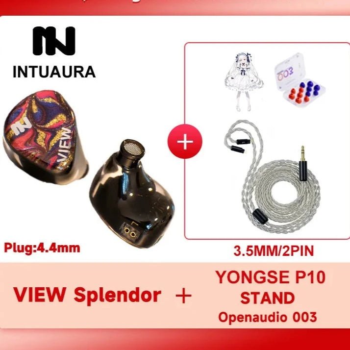 INTUAURA View Splendor Soprano Ultra Wideband Dynamic Driver Unit In - Ear Earphone - The HiFi Cat