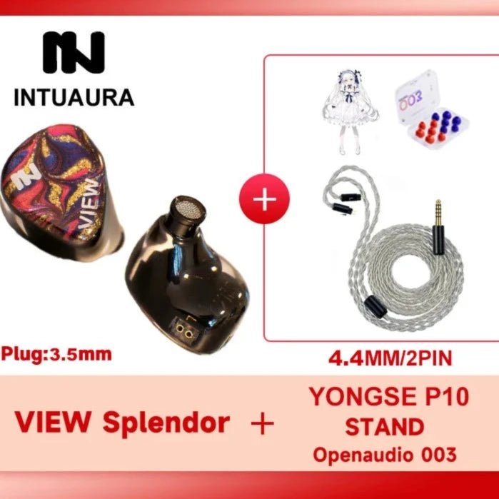 INTUAURA View Splendor Soprano Ultra Wideband Dynamic Driver Unit In - Ear Earphone - The HiFi Cat