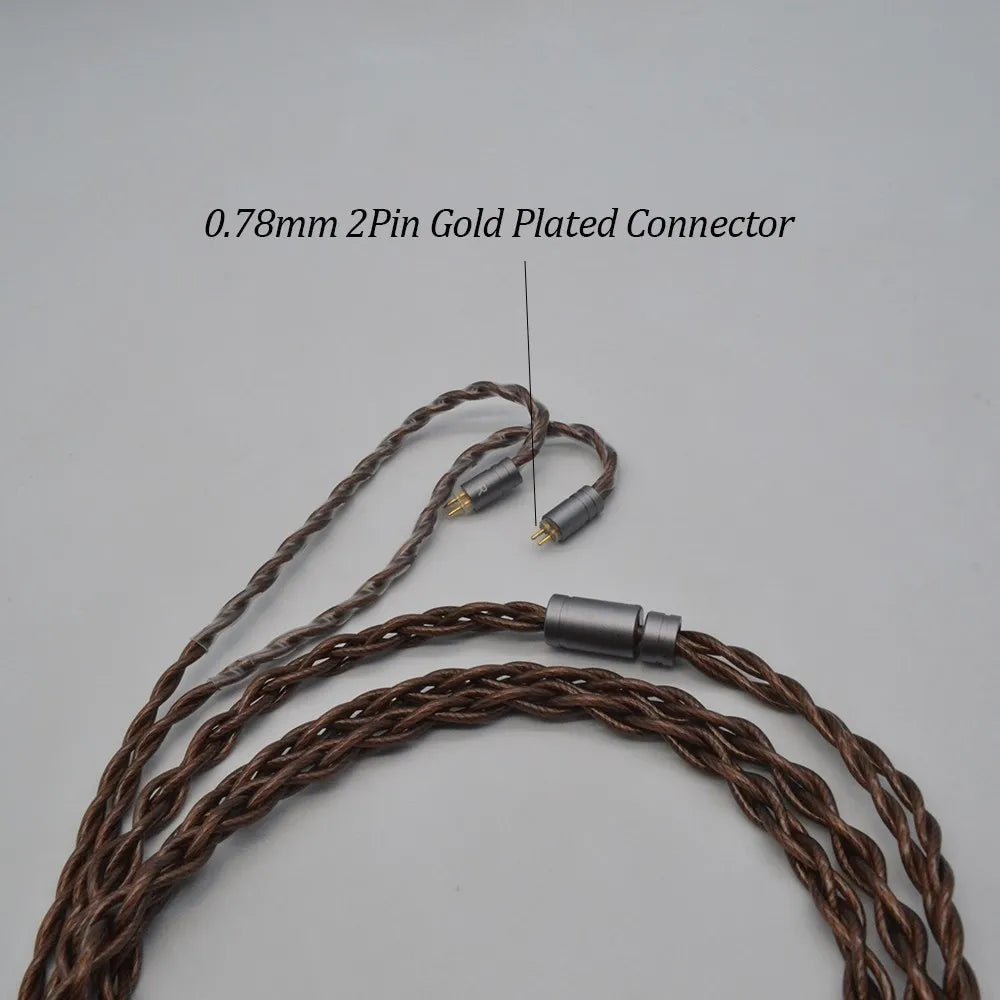 JUZEAR Pure 4 - core 18AWG 6N Single Crystal Copper Wire Earphone IEM Cable - The HiFi Cat