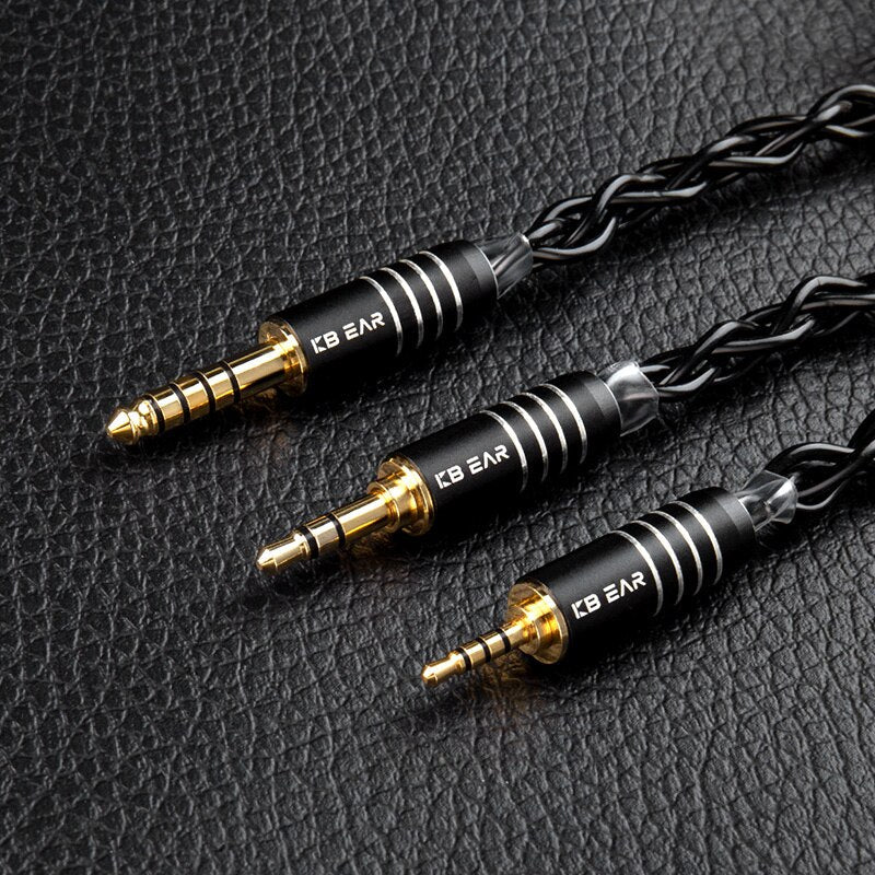 KBEAR Black Blade 4 Core Furukawa C2200 Brass Alloy Upgrade Connector For BLON BL - 01 KS1 IEMS - The HiFi Cat