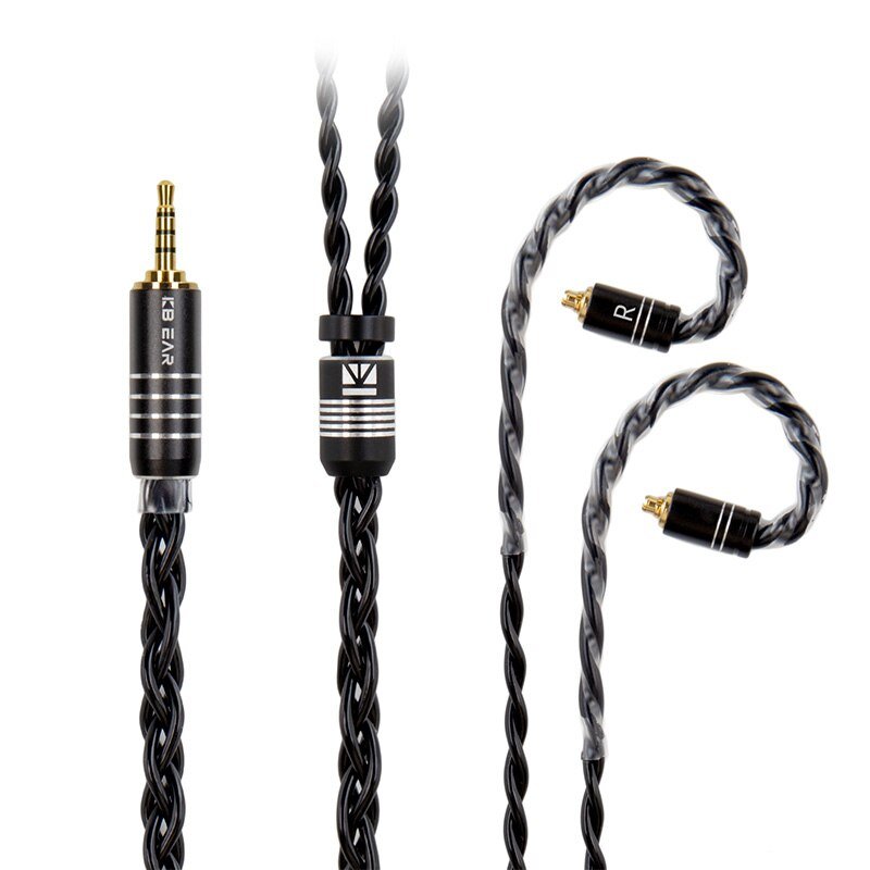 KBEAR Black Blade 4 Core Furukawa C2200 Brass Alloy Upgrade Connector For BLON BL - 01 KS1 IEMS - The HiFi Cat