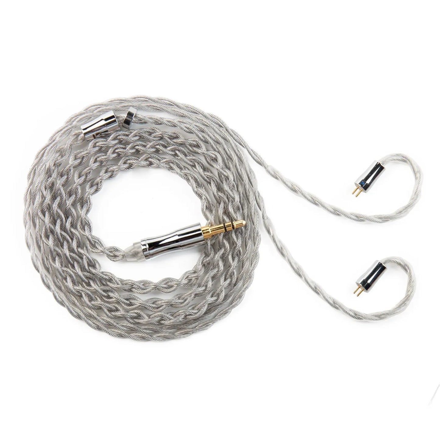 KBEAR Chord 6N Graphene+4N OFC Silver - plated Mixedly Braided Upgrade Cable - The HiFi Cat