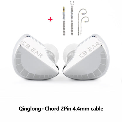 KBEAR Qinglong PU+PEEK Double - layer Composite Diaphragm IEM Metal CNC Earphone 2Pin Wired HiFi Headphone Vocal Music Run Earbud - The HiFi Cat