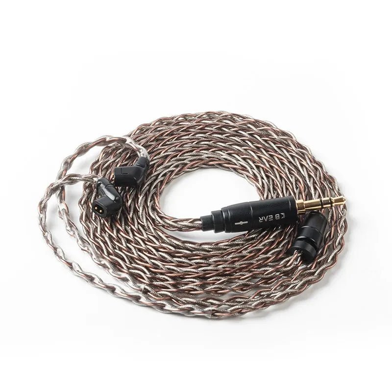 KBEAR rhyme 8 core UPOCC single crystal copper+ Silver foil earhpone cable - The HiFi Cat