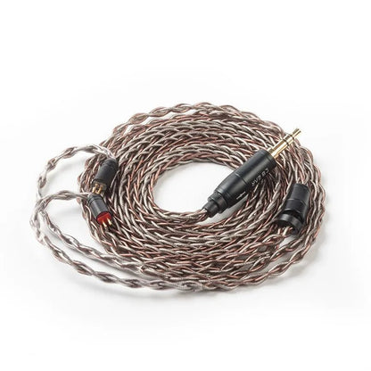 KBEAR rhyme 8 core UPOCC single crystal copper+ Silver foil earhpone cable - The HiFi Cat