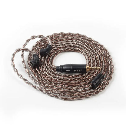 KBEAR rhyme 8 core UPOCC single crystal copper+ Silver foil earhpone cable - The HiFi Cat