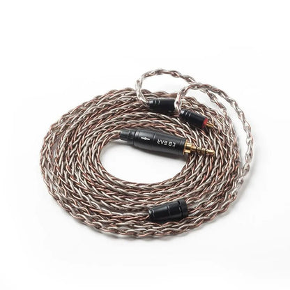 KBEAR rhyme 8 core UPOCC single crystal copper+ Silver foil earhpone cable - The HiFi Cat