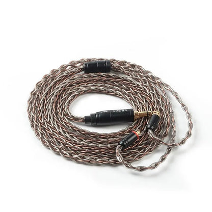 KBEAR rhyme 8 core UPOCC single crystal copper+ Silver foil earhpone cable - The HiFi Cat