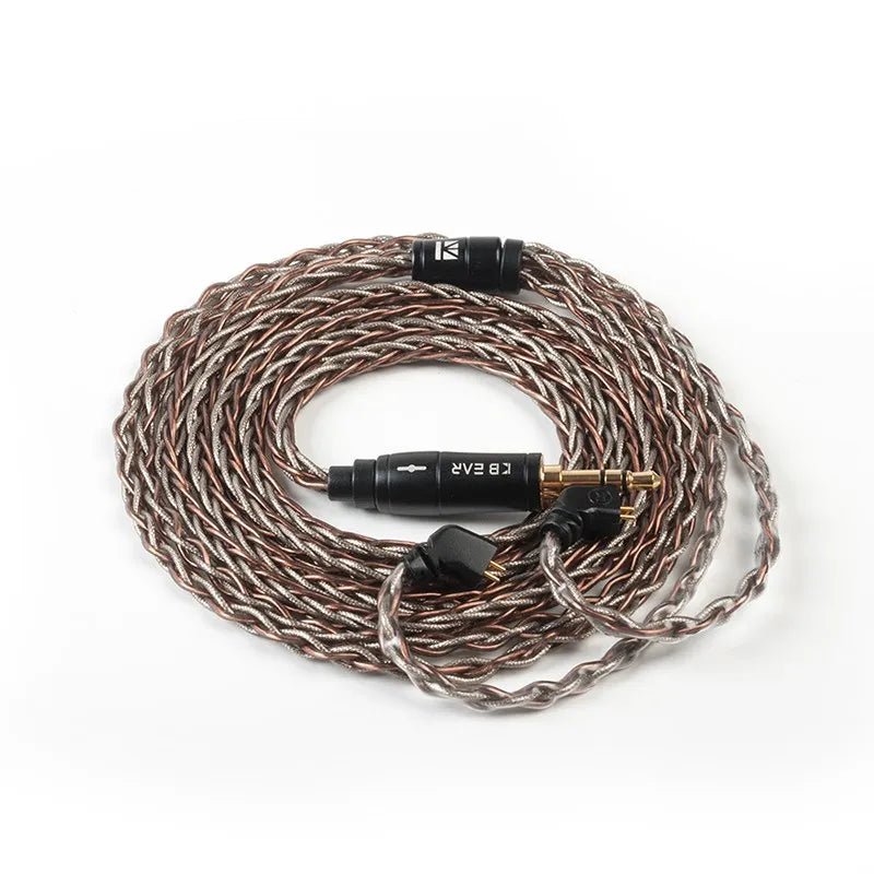 KBEAR rhyme 8 core UPOCC single crystal copper+ Silver foil earhpone cable - The HiFi Cat