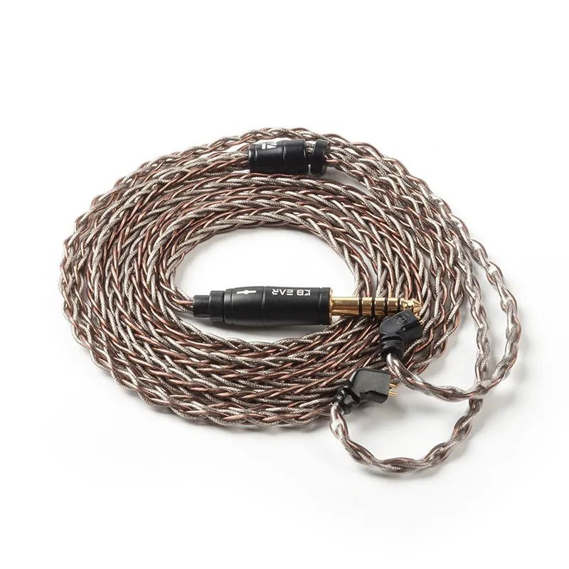 KBEAR rhyme 8 core UPOCC single crystal copper+ Silver foil earhpone cable - The HiFi Cat