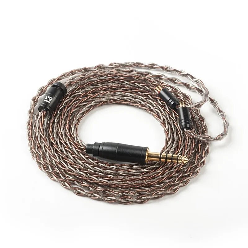 KBEAR rhyme 8 core UPOCC single crystal copper+ Silver foil earhpone cable - The HiFi Cat