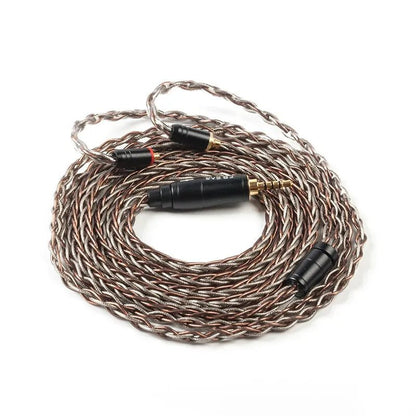 KBEAR rhyme 8 core UPOCC single crystal copper+ Silver foil earhpone cable - The HiFi Cat