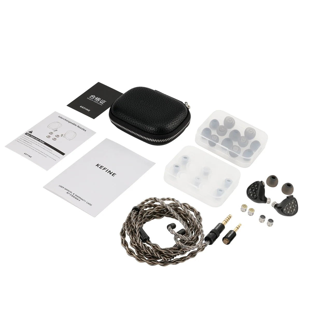 Kefine Arnar Planar + Knowles BA Hybrid IEM | 14.5mm | 3 Tuning Nozzles - The HiFi Cat