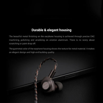 KEFINE Delci 10mm DLC+PU Diaphragm Dynamic Driver Wired IEM Earphones - The HiFi Cat