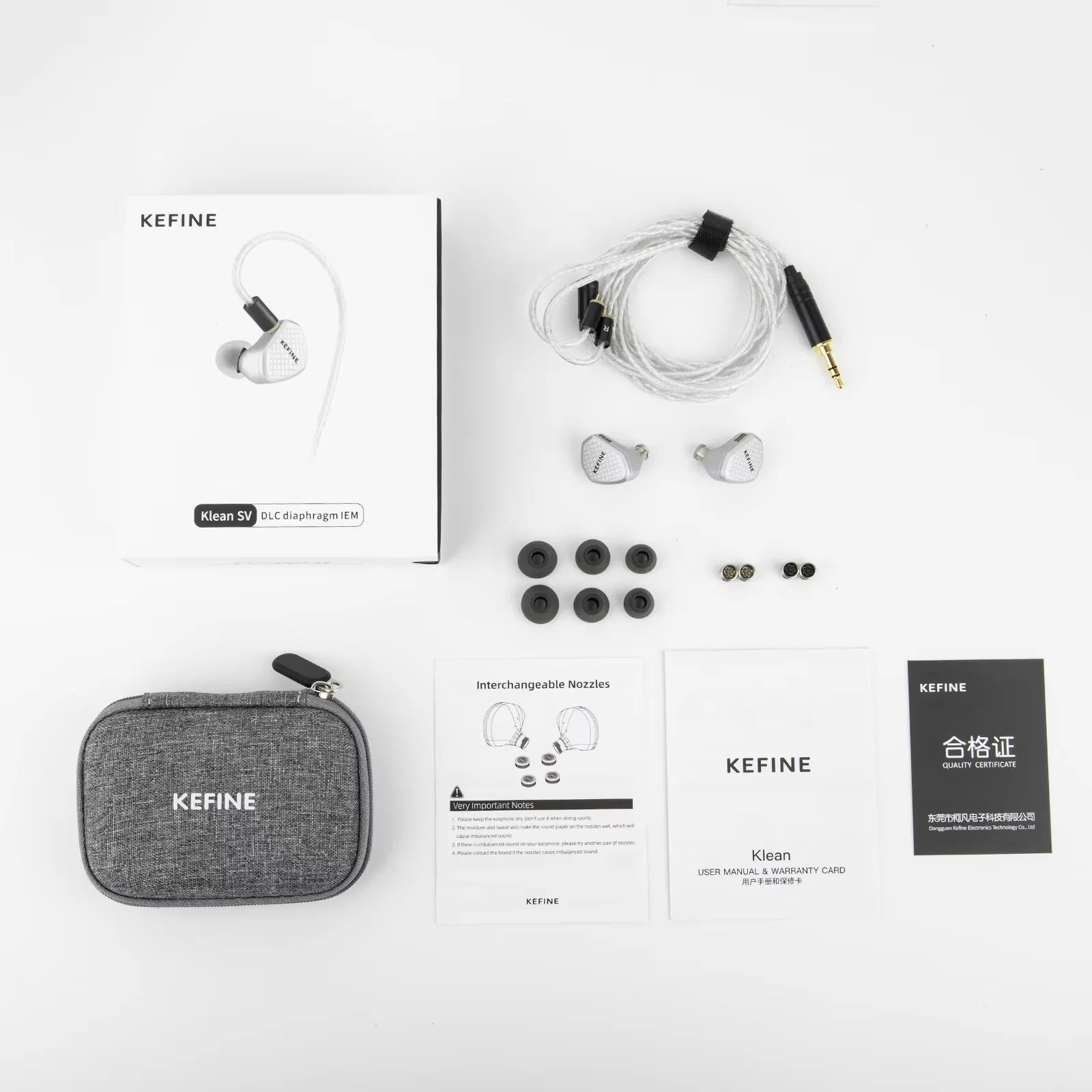 Kefine Klean SV IEM | 10mm DLC Diaphragm | Interchangeable Nozzles - The HiFi Cat