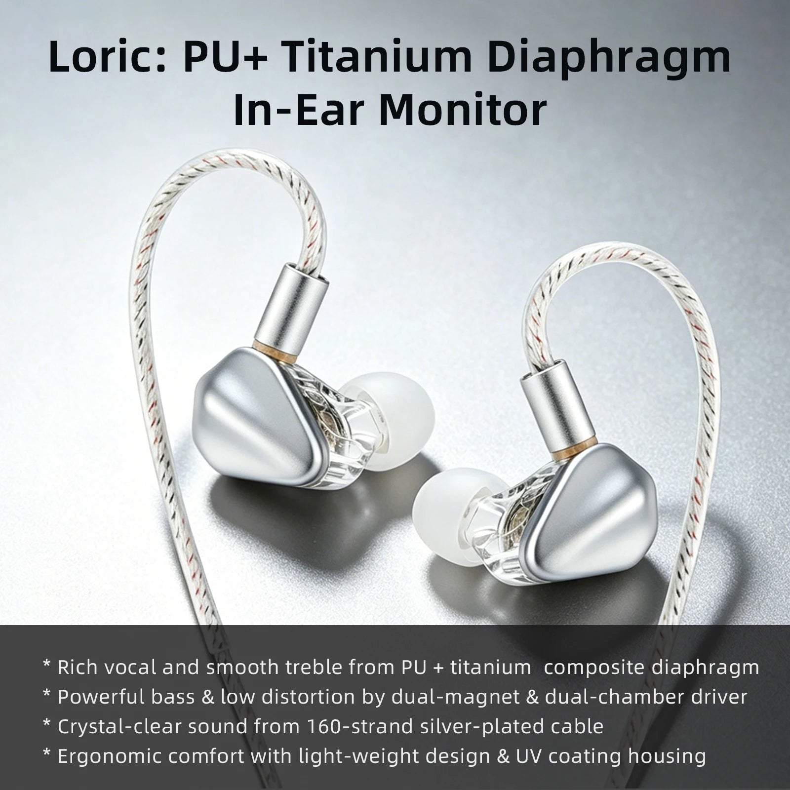 KEFINE Loric IEM | PU+Titanium Diaphragm, Dual-Magnet Dual-Chamber - The HiFi Cat