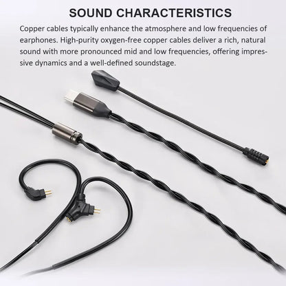 KINERA Celest RUYI Pro Earphone Upgrade Cable with Microphone Boom - The HiFi Cat