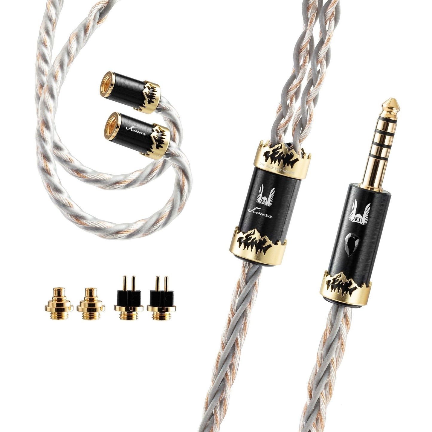 Kinera Crystal of Truth ORLOG Upgrade Earphone Cable UP - OCC 4/8 Core Wire with MMCX/0.78mm 2 plug for Live/Game Music - The HiFi Cat