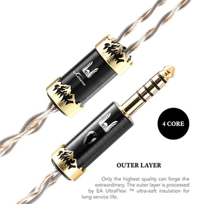 Kinera Crystal of Truth ORLOG Upgrade Earphone Cable UP - OCC 4/8 Core Wire with MMCX/0.78mm 2 plug for Live/Game Music - The HiFi Cat