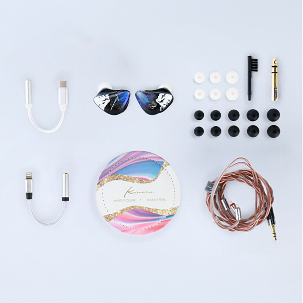 KINERA Freya 3BA+1DD Hybrid Hand Painted In Ear Earphones Earbud HIFI DJ Monitor Earphone Running Sport Earplug Headset - The HiFi Cat