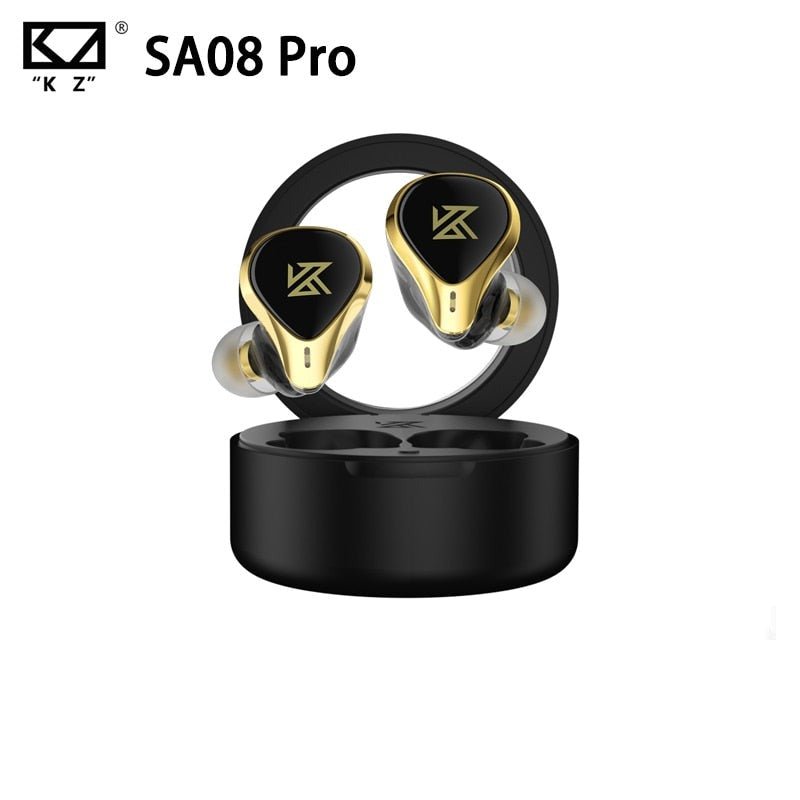 KZ SA08 Pro TWS True Wireless Bluetooth v5.2 Earphones 8BA Units Game Earbuds - The HiFi Cat