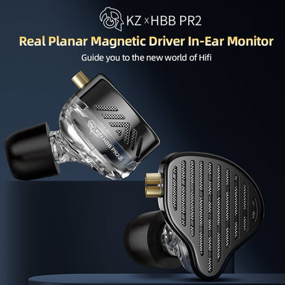 KZ x HBB PR2 In - Ear Metal Earphones Planar Magnetic Driver IEM - The HiFi Cat