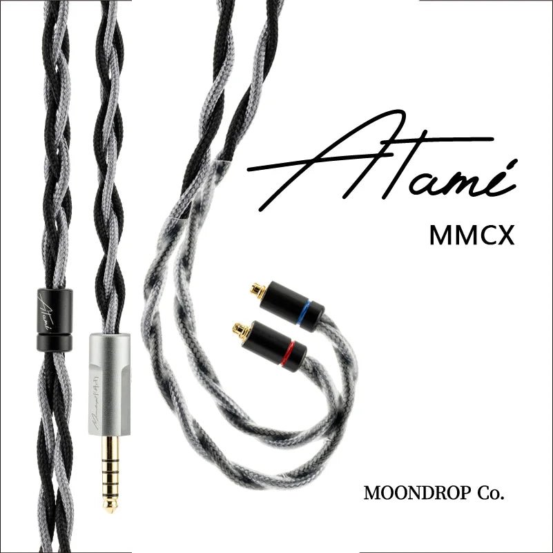 Moondrop Atami 4.4mm Litz Copper - Silver Earphone Upgrade Cable - The HiFi Cat