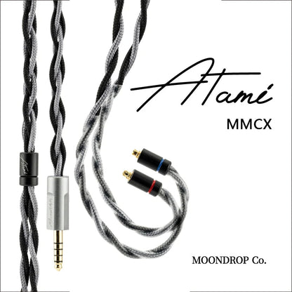 Moondrop Atami 4.4mm Litz Copper - Silver Earphone Upgrade Cable - The HiFi Cat