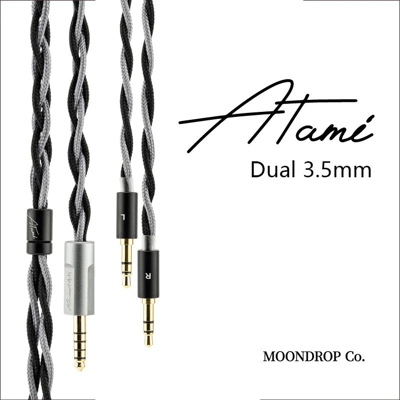 Moondrop Atami 4.4mm Litz Copper - Silver Earphone Upgrade Cable - The HiFi Cat