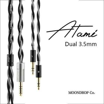 Moondrop Atami 4.4mm Litz Copper - Silver Earphone Upgrade Cable - The HiFi Cat