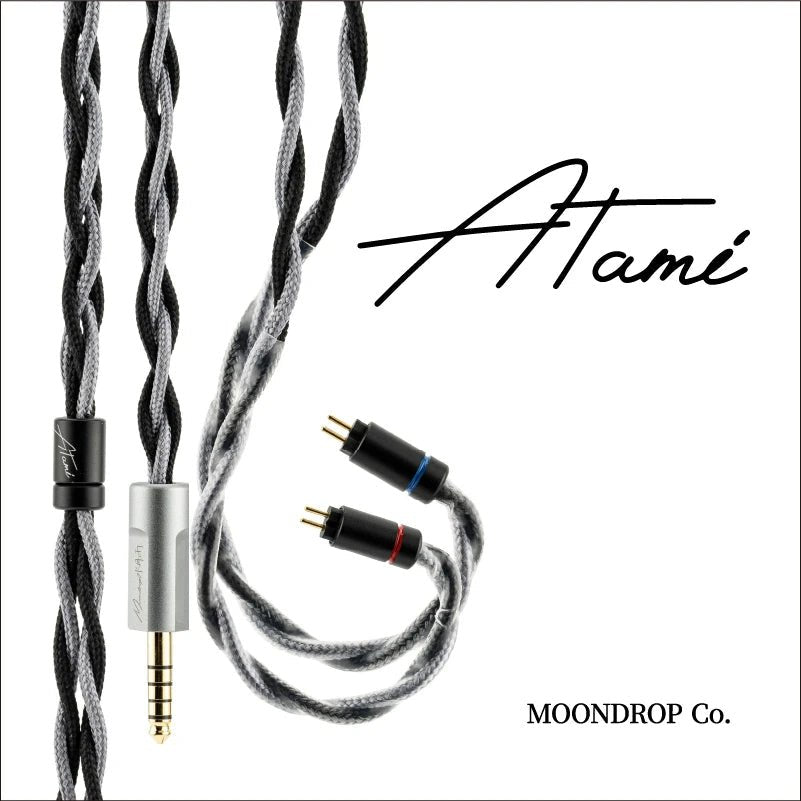 Moondrop Atami 4.4mm Litz Copper - Silver Earphone Upgrade Cable - The HiFi Cat