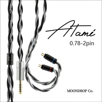 Moondrop Atami 4.4mm Litz Copper - Silver Earphone Upgrade Cable - The HiFi Cat