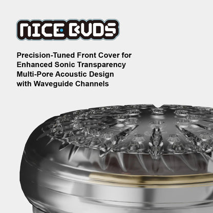 MOONDROP Nice Buds 15.4mm Dynamic Driver Flat - Headed Earphones - The HiFi Cat