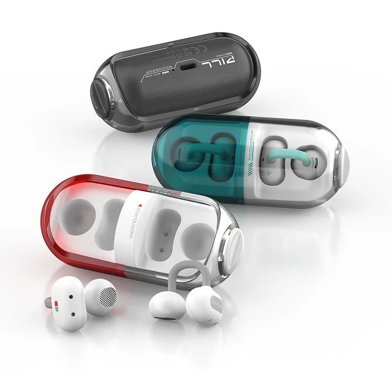 Moondrop Pill Wireless Earbuds Open - Ear Bluetooth 6.0 Headphones - The HiFi Cat