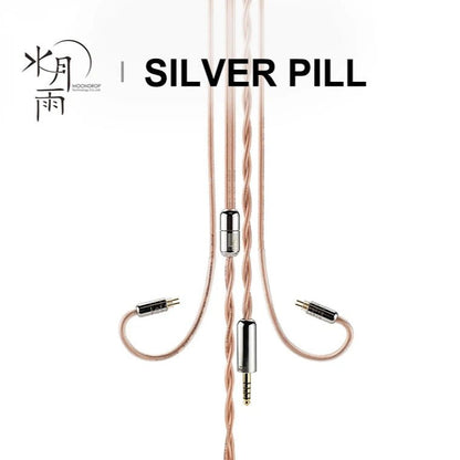 MOONDROP SILVER PILL Upgrade Earphone Cable - The HiFi Cat