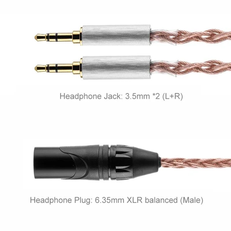 MOONDROP UP Upgrade headphone Cable 1064 - Core 6N Single Crystal Copper - The HiFi Cat