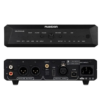 Musician DELPHINUS R2R DAC — Entry-Level R2R with DSD1024 & 5 Inputs - The HiFi Cat