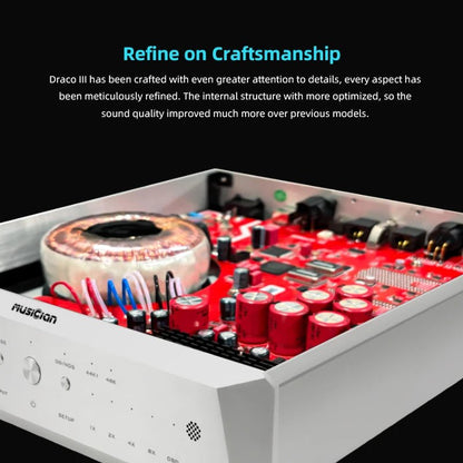 MUSICIAN Draco III | R2R True Balanced Desktop DAC | I2S / USB / Coaxial / Optical / AES - The HiFi Cat