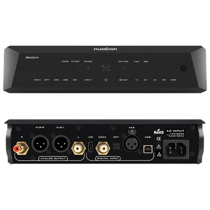 MUSICIAN Draco III | R2R True Balanced Desktop DAC | I2S / USB / Coaxial / Optical / AES - The HiFi Cat