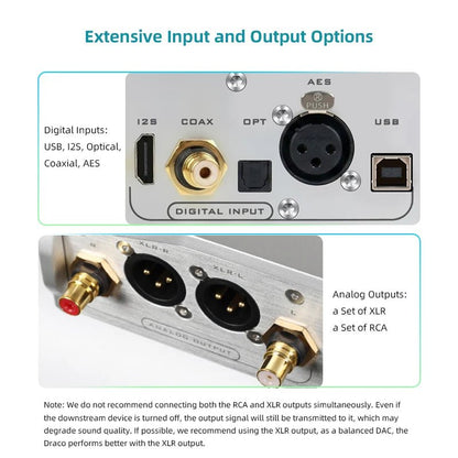 MUSICIAN Draco III | R2R True Balanced Desktop DAC | I2S / USB / Coaxial / Optical / AES - The HiFi Cat