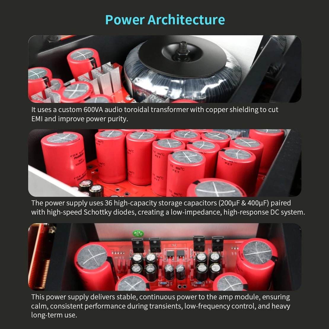 MUSICIAN GEMINI Hifi Power Amplifier | Class AB | Balanced XLR - The HiFi Cat
