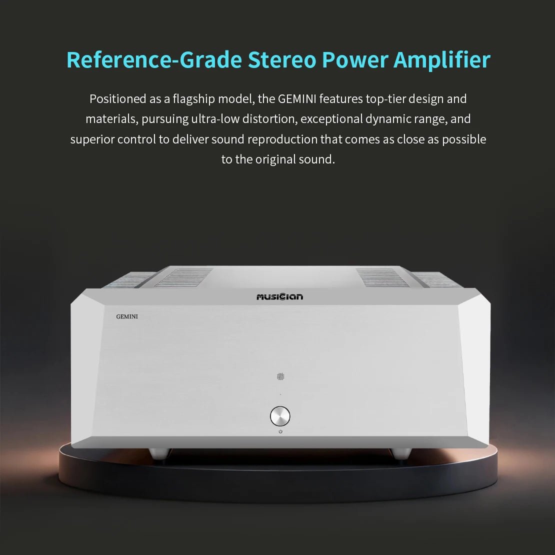 MUSICIAN GEMINI Hifi Power Amplifier | Class AB | Balanced XLR - The HiFi Cat