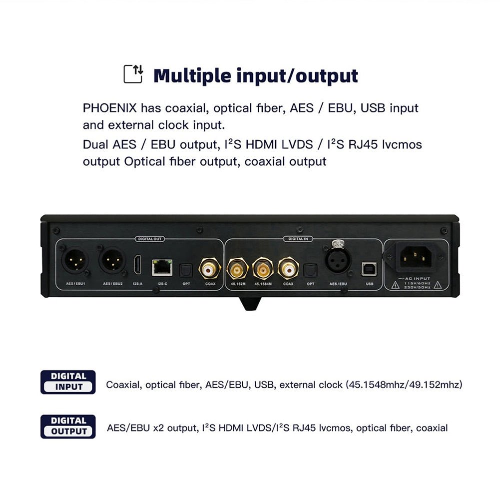 MUSICIAN PHOENIX High Performance FPGA STM32F446 Digital Interface - The HiFi Cat