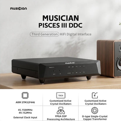 MUSICIAN PISCES III HiFi DDC Digital Interface | FEMTO TCXO | I2S HDMI RJ45 - The HiFi Cat