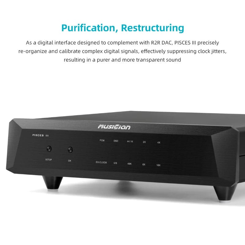 MUSICIAN PISCES III HiFi DDC Digital Interface | FEMTO TCXO | I2S HDMI RJ45 - The HiFi Cat