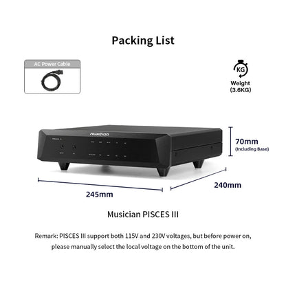 MUSICIAN PISCES III HiFi DDC Digital Interface | FEMTO TCXO | I2S HDMI RJ45 - The HiFi Cat