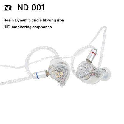 ND 001 10 - Unit Stage Hifi Wired Resin Wire - changeable Earphone IEM - The HiFi Cat